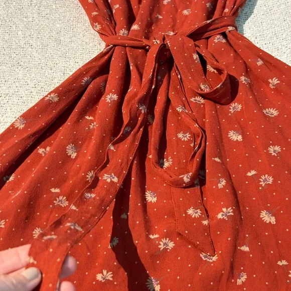 90s Y2K American Eagle Floral Button Down Dress Size S - Picture 4 of 7